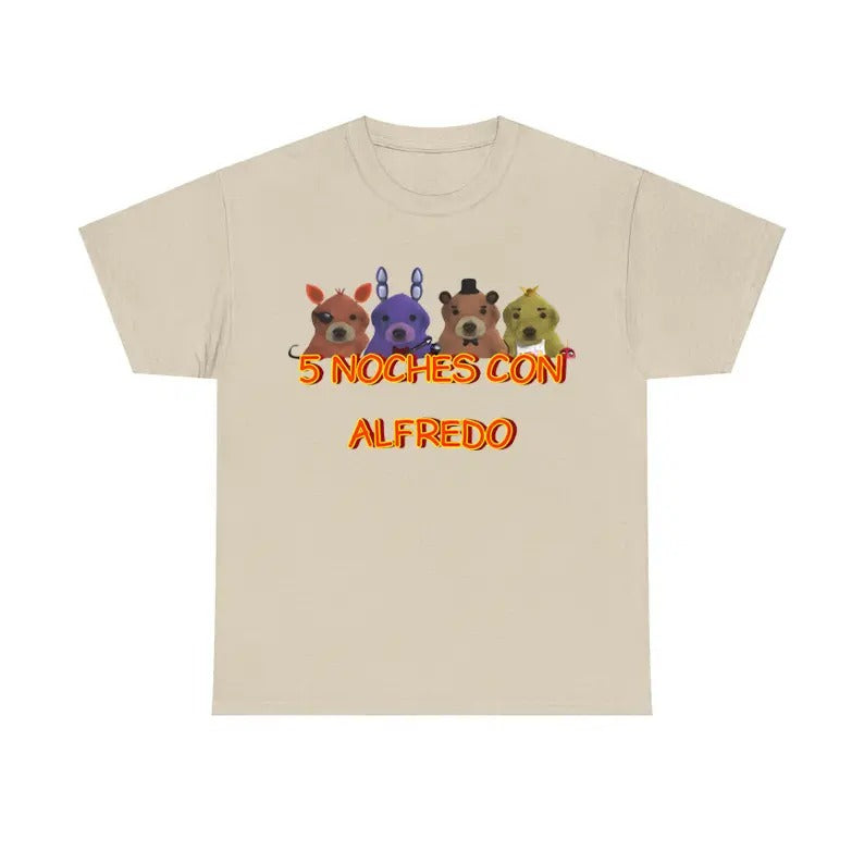 5 Noches Con Alfredo Inspired Menswear Top Fan Medium Sport T-Shirts