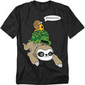 Funny Snail Turtle Sloth Go Fast T Shirt – Slow and Steady Humor Tee for Men or Women, Unisex Adult