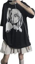 Women's Loose Fit T-Shirt, Black, S, Gothic, Grunge, Streetwear, Harajuku, Dark, Size S