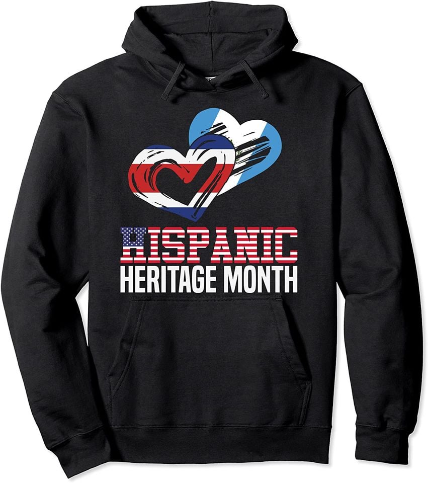 Latino Countries Love Heart Proud Hispanic Heritage Month Pullover