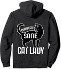 Purrfectly sane cat lady Pullover