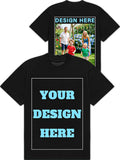 Custom T Shirts Bulk for Men Women Design Your Own Photo/Logo/Text Personalized Cotton T-Shirt Front & Back Print