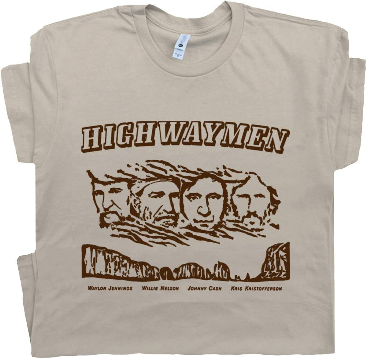 The Highwaymen T Shirt Vintage Country Music Shirts for Men Guys Outlaw Country Shirt Cool Retro Band Graphic Tee