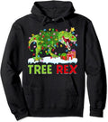 Christmas Dinosaur Tree Family Matching Boys Kids Xmas Pullover