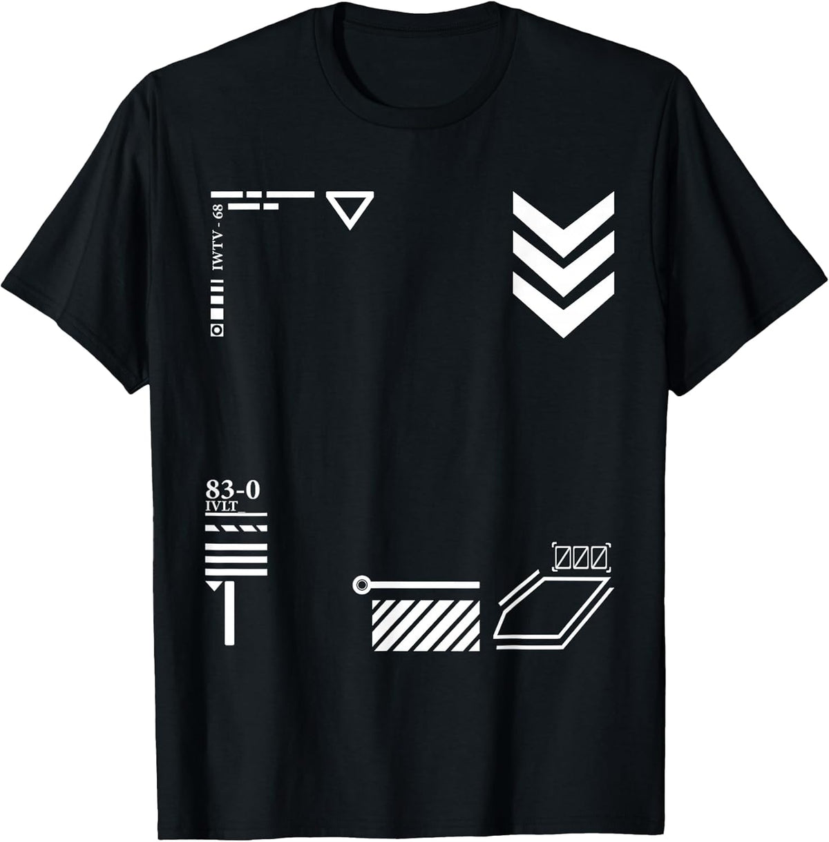 Techwear Goth Ninja Black Sign T-Shirt