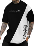 Men's Graphic Tees Short Sleeve Round Neck T Shirts Casual Summer Beach Tops