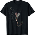 Peter Pan Tinker Bell Moon Quote Art Graphic T-Shirt