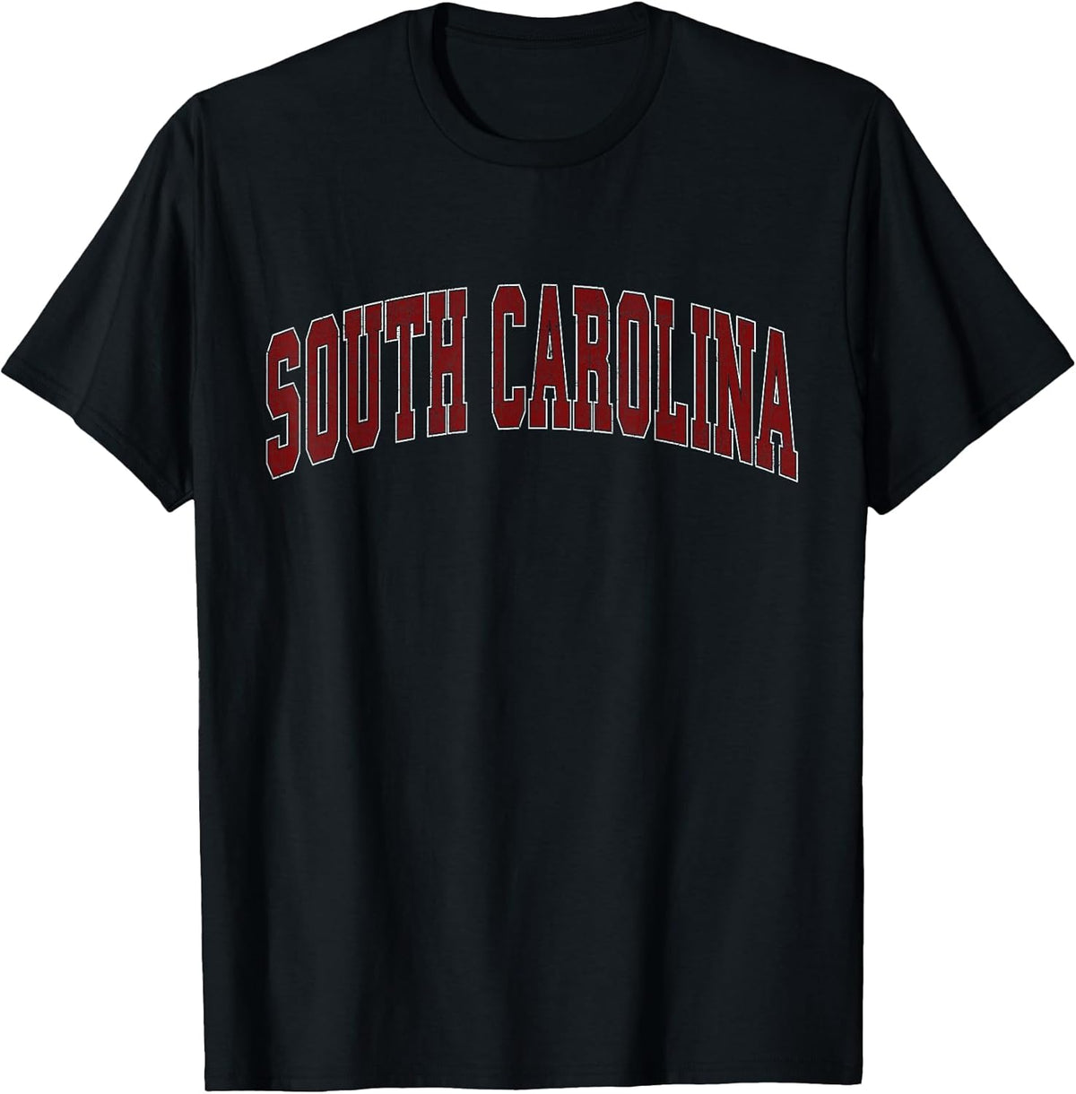 South Carolina SC Retro Vintage Athletic Sports Red Design T-Shirt