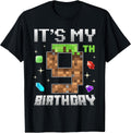 Retro 9th Birthday Boy Level 9 Video Gamer Pixel Gaming Kids T-Shirt