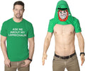 Mens Novelty Saint Patricks T Shirt Funny Irish Tees Cool Party Tees for Guys