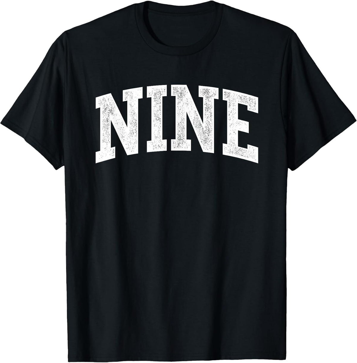 Nine Minimalist 9th Birthday Design 9-Year-Old T-Shirt