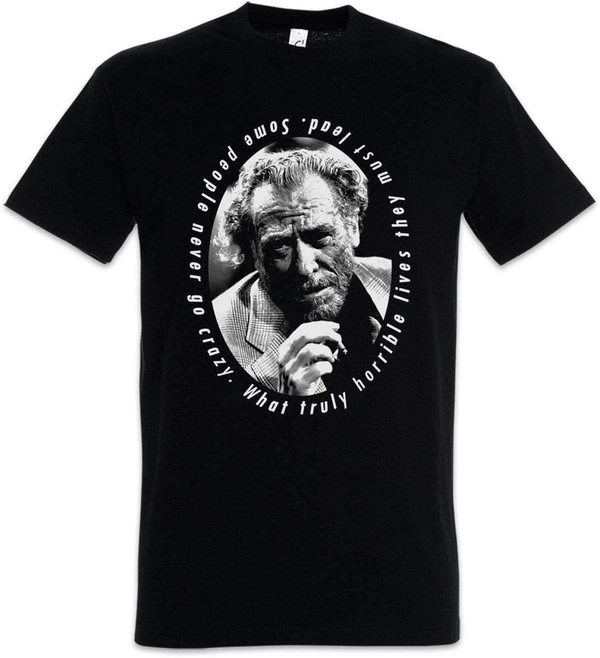 Charles Bukowski Portrait Men T-Shirt