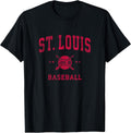 St Louis Vintage Baseball Throwback Retro Design T-Shirt