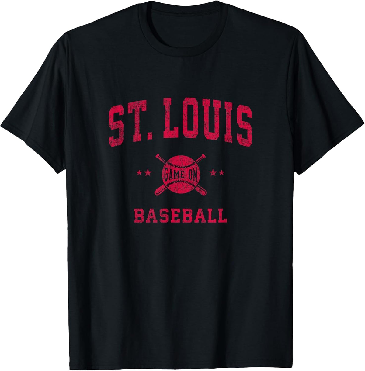 St Louis Vintage Baseball Throwback Retro Design T-Shirt