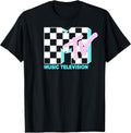 Neon Checkered Logo Graphic T-Shirt T-Shirt