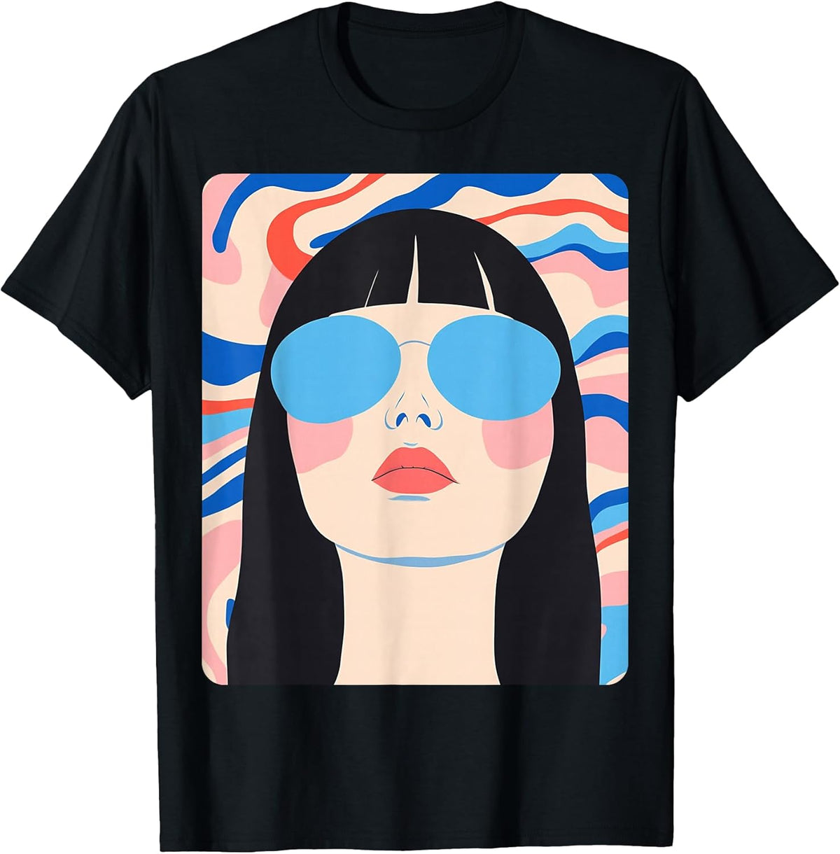 Pop Art Colorful Womens Designer T-Shirt