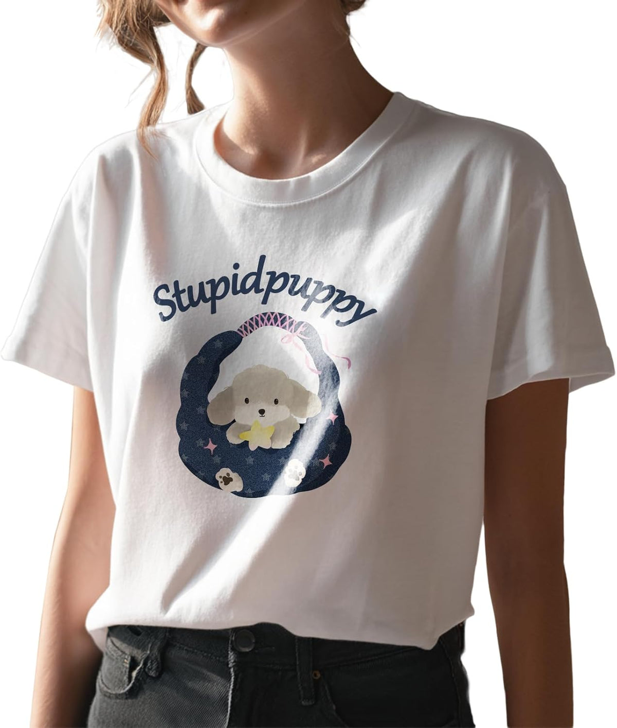 Women Y2K Retro Holiday Graphic Cotton T-Shirts Oversized Soft Washed Tee for Valentine's Day