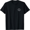Cute Cat Face - Minimalist Subtle Graphic Kitten Lover T-Shirt
