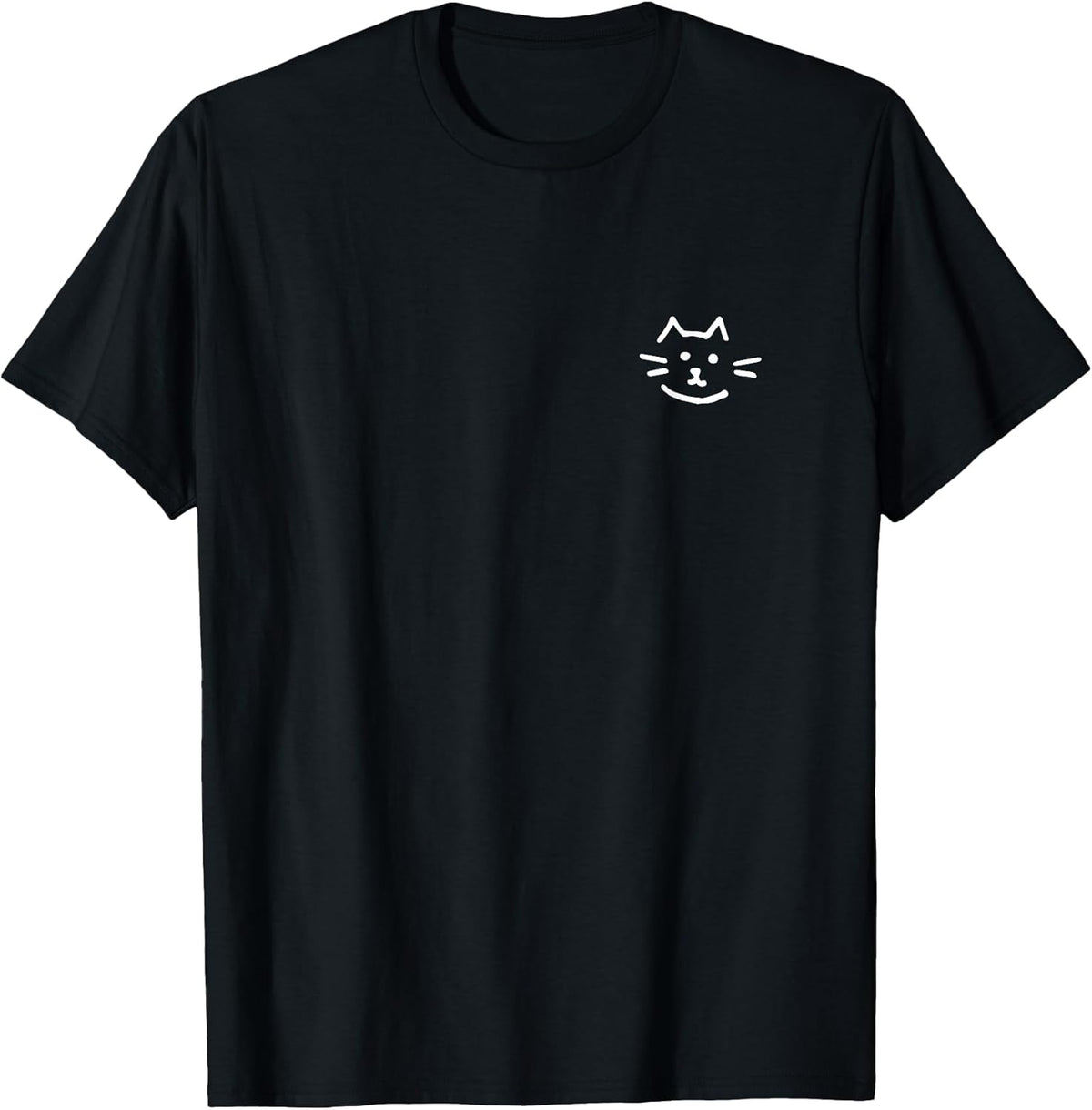 Cute Cat Face - Minimalist Subtle Graphic Kitten Lover T-Shirt