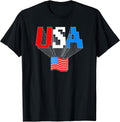USA Flag Pixel Art T-Shirt