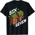 67 Meme Kids Gamer Isometric Pixel Art Six Seven Gaming T-Shirt