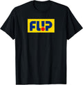 Flip Skateboard Blue Yellow Classic 1990s Logo T-Shirt