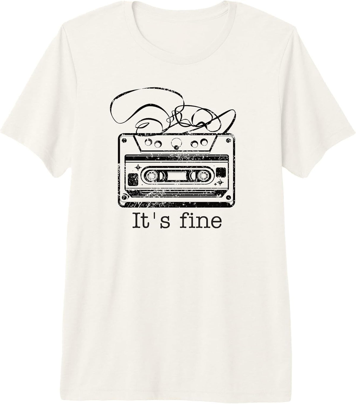 It's Fine Retro Cassette Tape 80's 90's Music Premium Tri-Blend T-Shirt