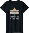 "The Princess and the Pea" Fairy Tale, Andersen, Minimalism T-Shirt