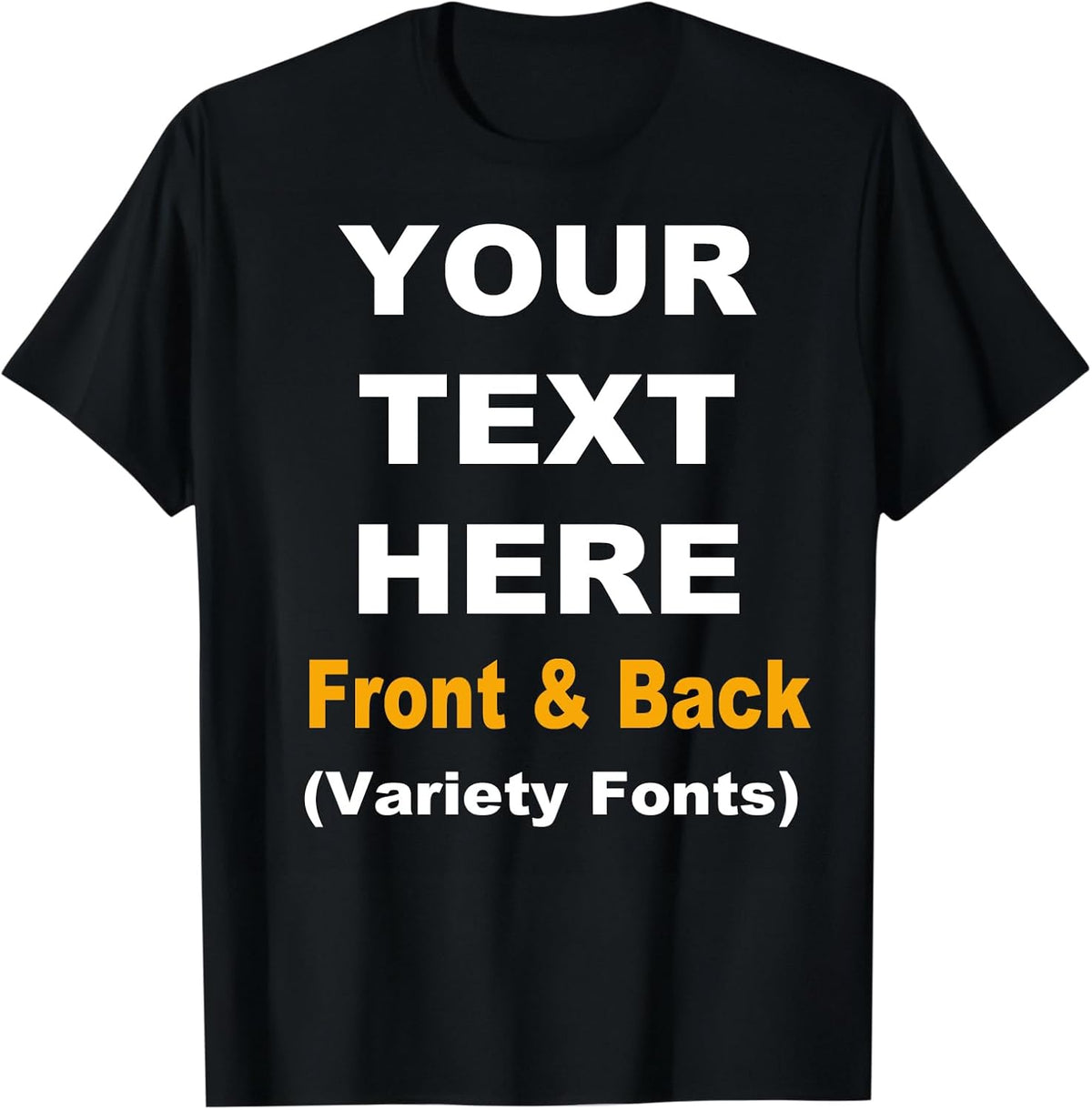 Custom T Shirts Personalized T Shirt Add Your Text Customized Shirts for Men & Women Cotton Tee
