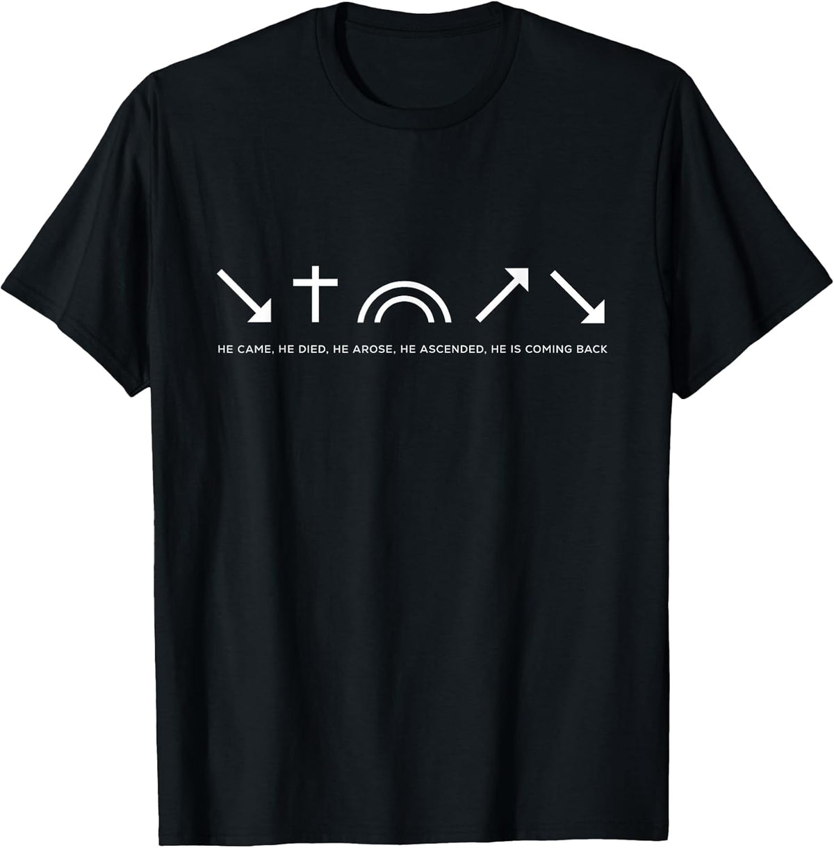 5 Gospel Symbols - Christian Minimalist T-Shirt