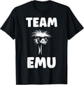 Funny Animals Emus Minimalist Bird Simple Team emu T-Shirt