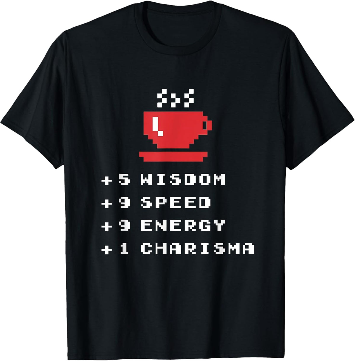 8-bit Coffee / Gamer Lover - Great 8Bit Pixel Art / RPG Joke T-Shirt