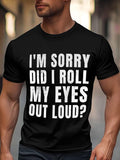 Men's T-Shirt,Short Sleeve Tee Shirt Casual Tops Minimalist Quote Crew Neck T Shirts for Men
