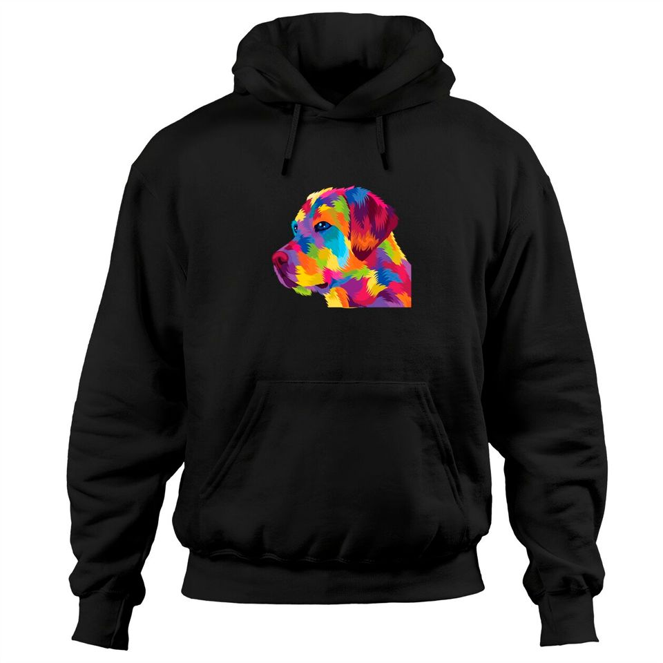 Colorful Boxer Dog Artistic Geometric Polygonal Pullover