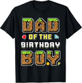 Dad Of The Birthday Boy Gamer Pixel Birthday Party Matching T-Shirt