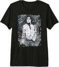Michael Jackson Bad World Tour 1988 Black and White Splatter Premium Tri-Blend T-Shirt