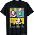 Funny William Shakes Pear Literary Pun Pop Art Comic Style T-Shirt