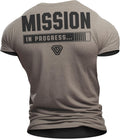 Mission in Process Back Gym Workout Motivational Funny Lifting T-Shirt for Men