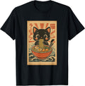 Kawaii Neko Ramen Vintage Japanese Cat T-Shirt