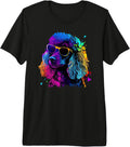Poodle Pop Art Colorful Design Poodle Lovers Premium Tri-blend T-Shirt