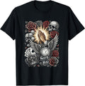Skull Roses and Poker Cards T-Shirt
