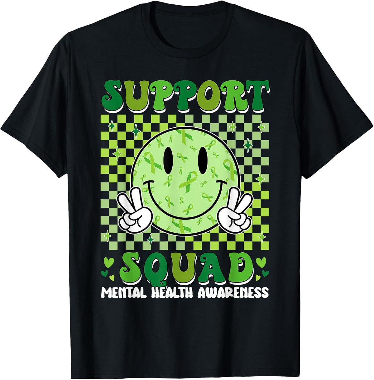 Motivational Support Squad Warrior Mental Health Awareness T-Shirt