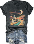 Western Cowboy Vintage Rodeo Shirts for Women Retro Country Music Concert Tshirts Cowgirl Wild West Graphic Tees