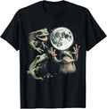 Funny Frog Howling at Moon Vintage 90s Graphic T-Shirt