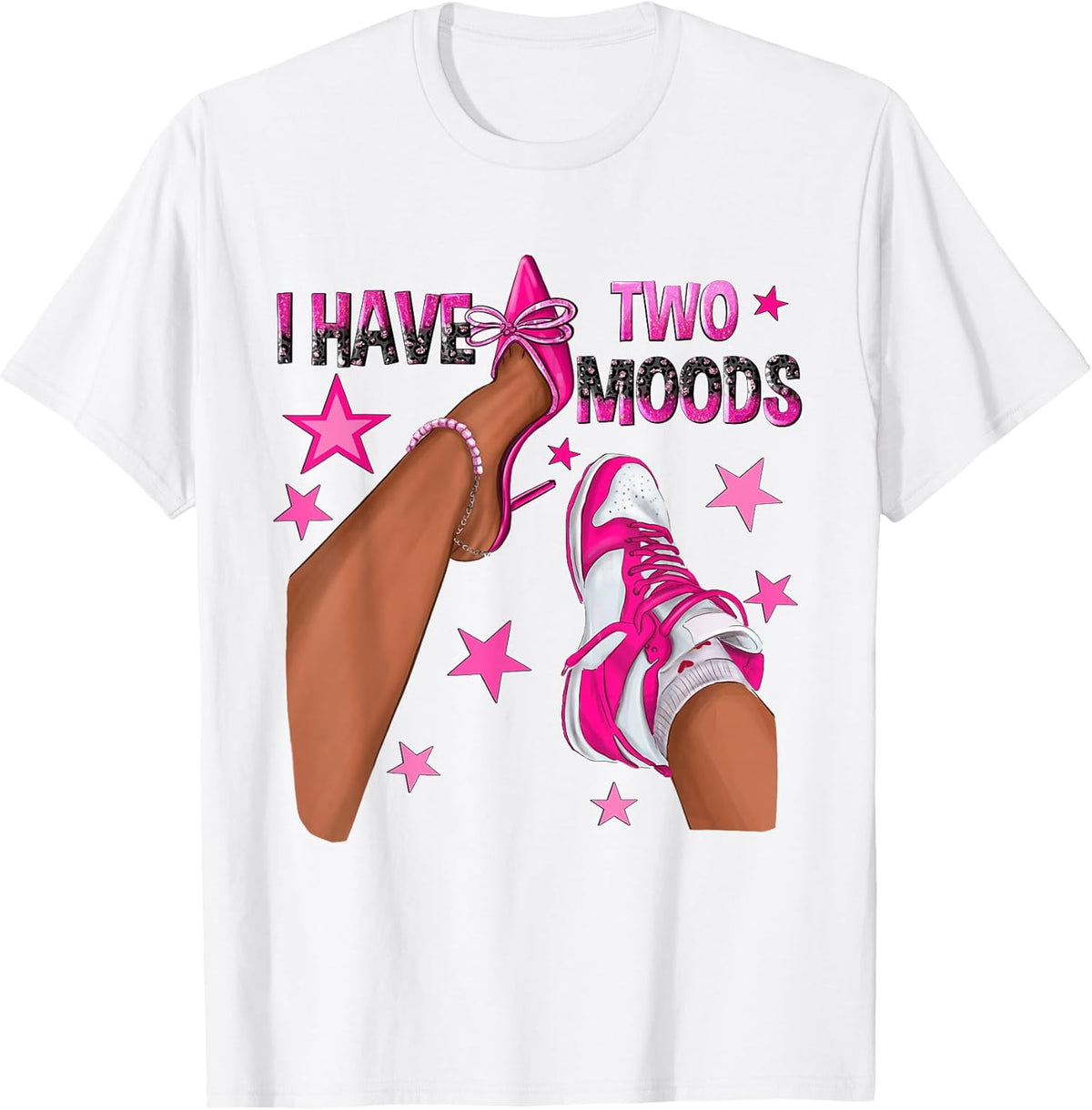 I Have Two Moods African American Women Black Motivational T-Shirt