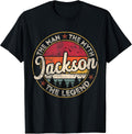 Jackson The Man The Myth The Legend Personalized Name T-Shirt
