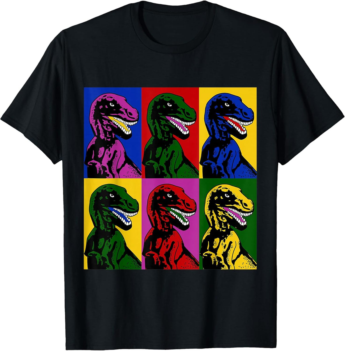Dinosaur Pop Art T-Shirt | T-Rex Shirt T-Shirt