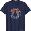 Charlotte North Carolina NC Vintage Graphic Retro 70s T-Shirt