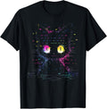 Cool Digital Cat design, Coding Computer pixel art T-Shirt