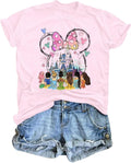 Magic Kingdom Shirts Women Castle T Shirts Princess Castle Tops Funny Family Vacation Trip Tee Casual Holiday Top